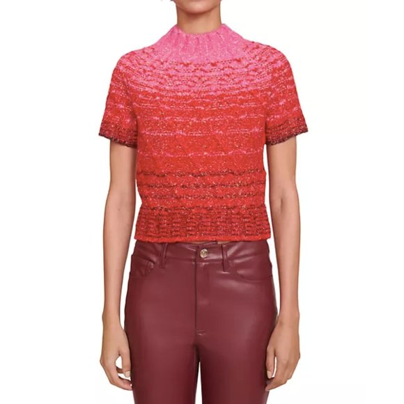 STAUD Sweaters - NWT Staud Young Ombre Short-Sleeve Sweater - MEDIUM